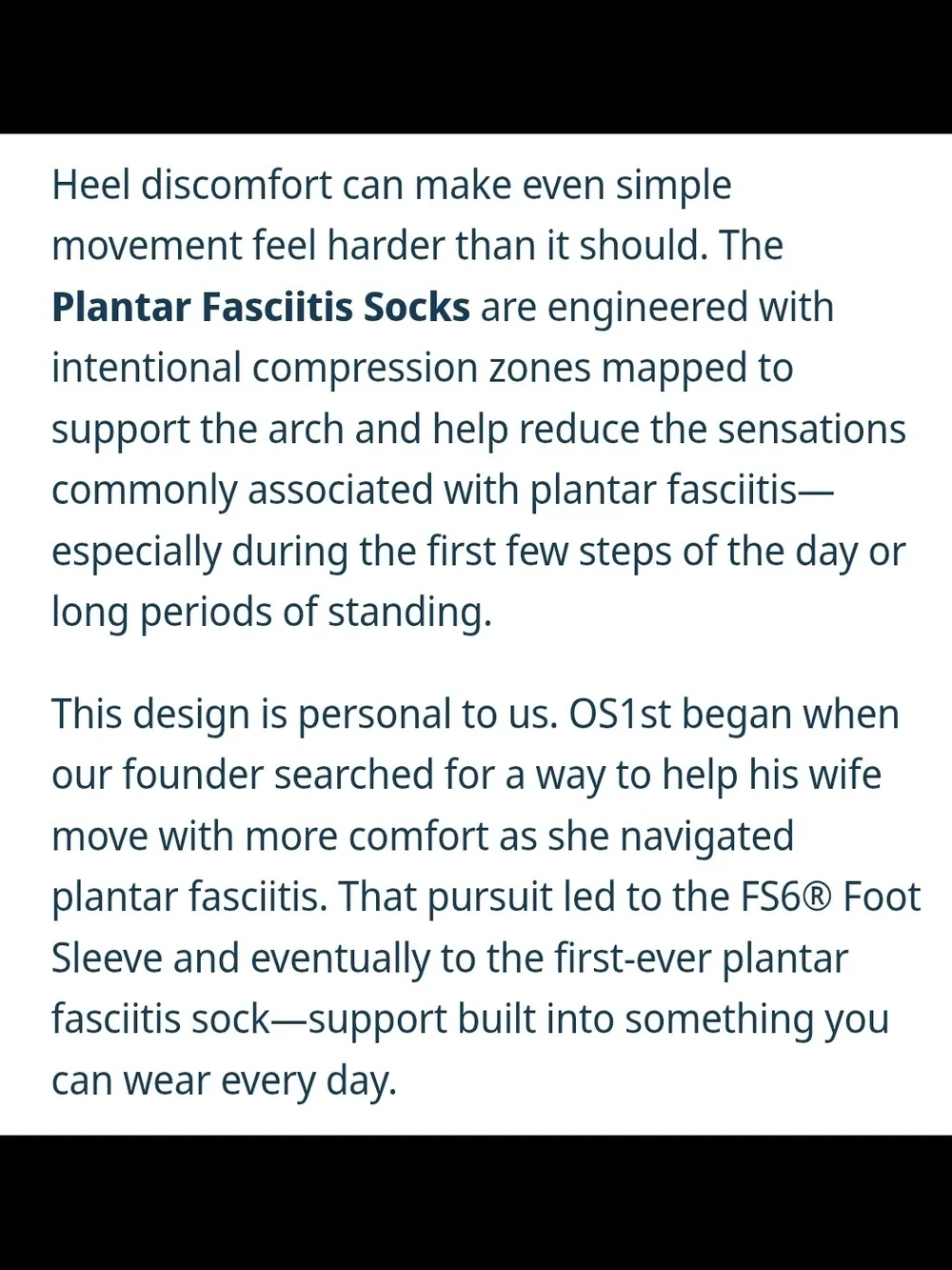 Plantar Fasciitis No-Show Socks - Black
